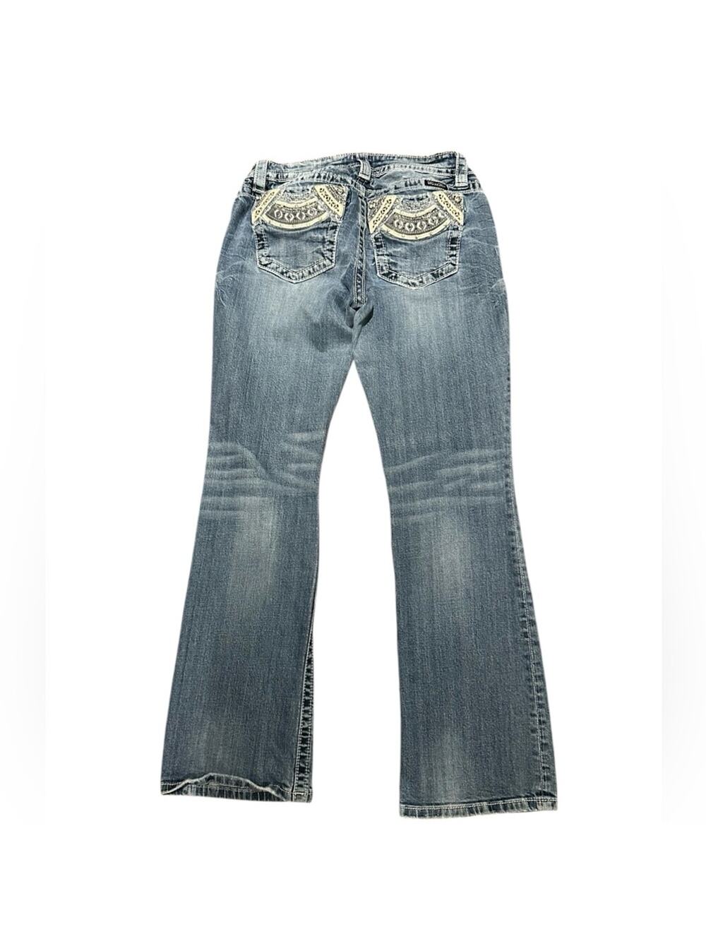 Miss Me Signature Womens Size 29 x 30 Embellished Pocket Jeans